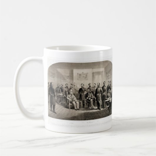 Robert E. Lee Surrenders Ulysses S. Grant Kaffeetasse (Links)