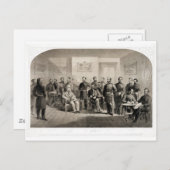 Robert E. Lee übergibt Ulysses S. Grant Postkarte (Vorne/Hinten)