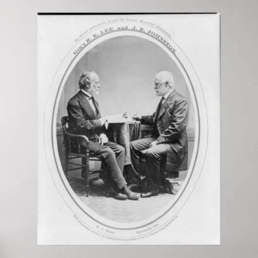 Robert E. Lee und Joseph E. Johnston Poster (Vorne)
