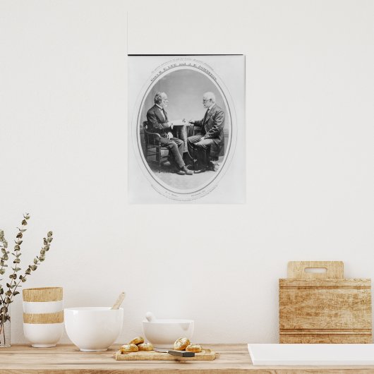 Robert E. Lee und Joseph E. Johnston Poster (Küche)