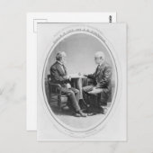 Robert E. Lee und Joseph E. Johnston Postkarte (Vorne/Hinten)