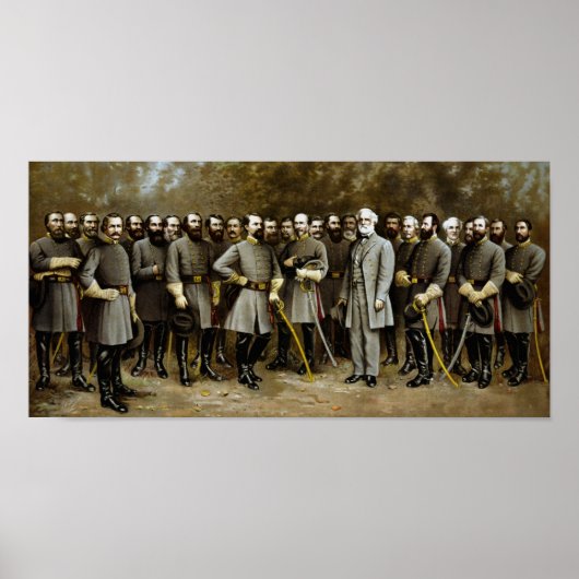 Robert E. Lee und seine konföderalen Generäle Poster (Vorne)