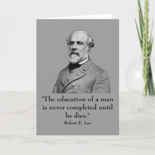 Robert E. Lee und Zitat Karte