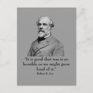 Robert E Lee und Zitat Postkarte