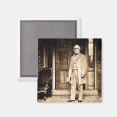 Robert E. Lee - Vintage Mathew Brady Magnet (Vorderseite/Rückseite)