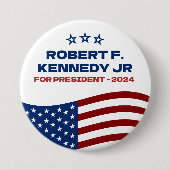 Robert F Kennedey Jr für Präsident 2024 Button (Vorderseite)