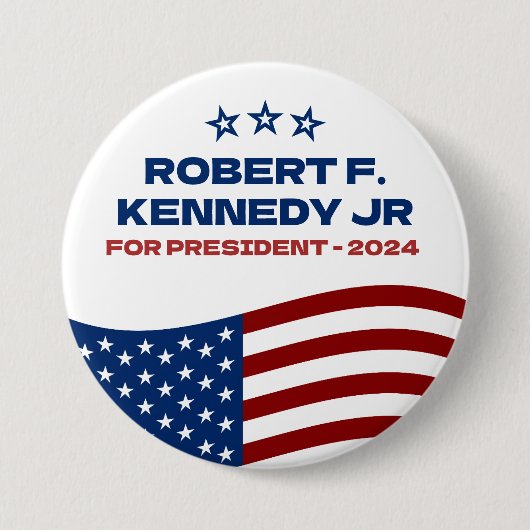 Robert F Kennedey Jr für Präsident 2024 Button (Vorderseite)