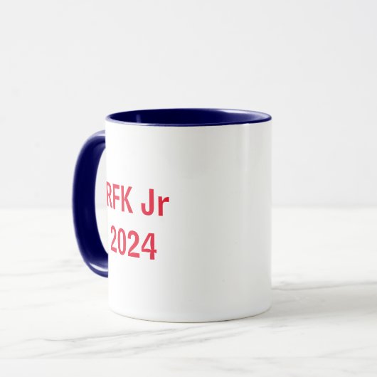 Robert F. Kennedy 2024 rot/weiß/blau Tasse (Vorderseite Links)