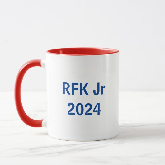 Robert F. Kennedy Jr 2024 rot/weiß/blau Tasse (Links)