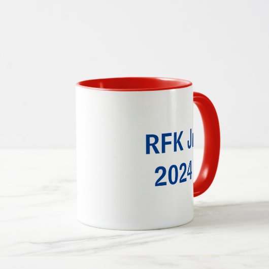 Robert F. Kennedy Jr 2024 rot/weiß/blau Tasse (VorderseiteRechts)