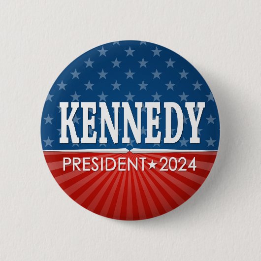 Robert F Kennedy JR 2024 - Stars Streifen Button (Vorderseite)