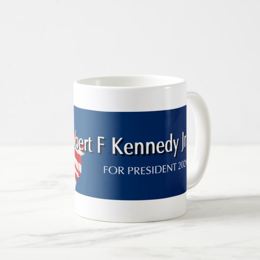 Robert F Kennedy Jr für Präsident 2024 Kaffeetasse (VorderseiteRechts)