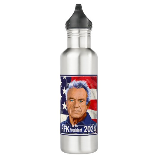 Robert F Kennedy, Jr. für Präsident 2024, RFK Jr. Edelstahlflasche (Rechts)