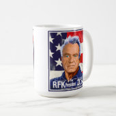 Robert F Kennedy, Jr. für Präsident 2024, RFK Jr. Kaffeetasse (VorderseiteRechts)