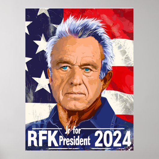 Robert F Kennedy, Jr. für Präsident 2024, RFK Jr. Poster (Vorne)