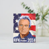 Robert F Kennedy, Jr. für Präsident 2024, RFK Jr. Postkarte (Stehend Vorderseite)