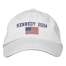 Robert F Kennedy Präsident 2024 mit amerikanischer Bestickte Baseballkappe