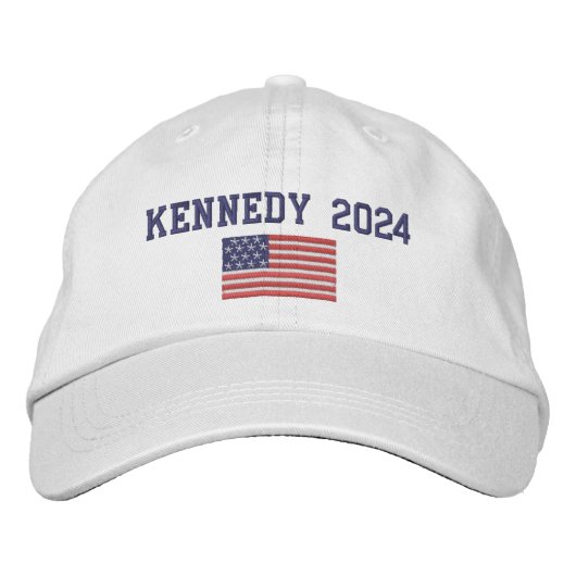 Robert F Kennedy Präsident 2024 mit amerikanischer Bestickte Baseballkappe (Vorderseite)