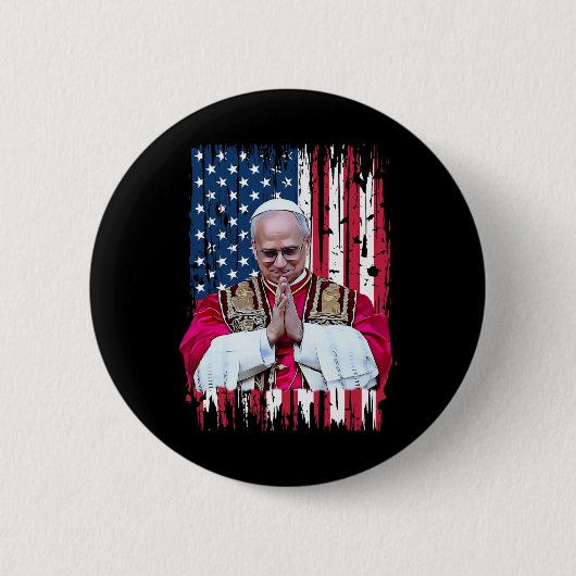 Robert Francis Prevost Amerikas Papst Button (Vorderseite)