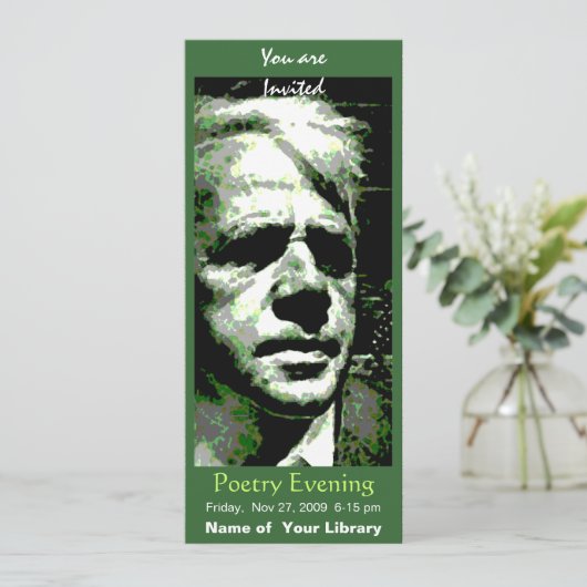 Robert Frost Einladung (Stehend Vorderseite)