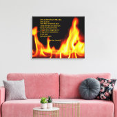 Robert Frost Fire and Ice Wrapped Canvas Print Leinwanddruck (Insitu (Wohnzimmer))