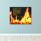 Robert Frost Fire and Ice Wrapped Canvas Print Leinwanddruck (Insitu (Holzboden))