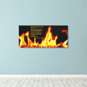 Robert Frost Fire and Ice Wrapped Canvas Print Leinwanddruck (Insitu (Holzboden))