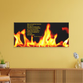 Robert Frost Fire and Ice Wrapped Canvas Print Leinwanddruck (Insitu (Wohnzimmer))