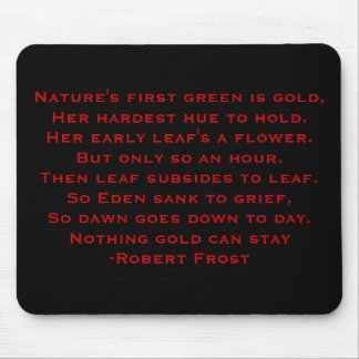 Robert Frost-Gedicht Mousepad