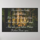 Robert Frost Geem Poster (Vorne)