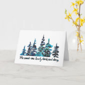 Robert Frost hält am Wald Pinienwald fest Karte (Gelbe Blume)