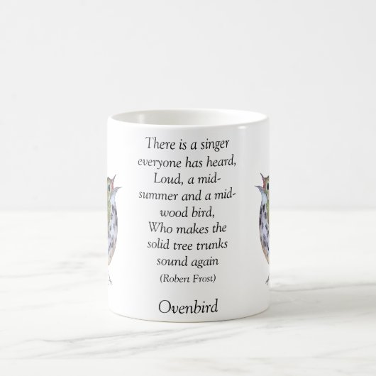 Robert Frost Ovenbird White Coffee Tasse (Mittel)