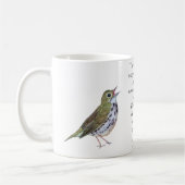Robert Frost Ovenbird White Coffee Tasse (Links)