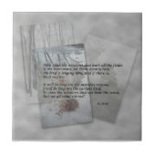 Robert Frost-Poesie Fliese (Vorderseite)