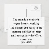Robert Frost Quote 6a Postkarte (Vorne/Hinten)
