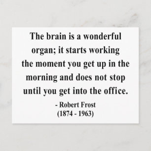 Robert Frost Quote 6a Postkarte