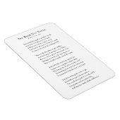 Robert Frost, Road, die nicht als Kühlschrankmagne Magnet (Rechte Seite)