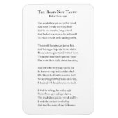 Robert Frost, Road, die nicht als Kühlschrankmagne Magnet (Vertikal)
