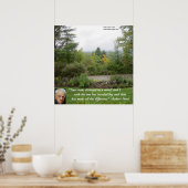 Robert Frost "Road Less Traveled" Wisdom Poster (Küche)