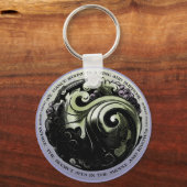 Robert Frost Verse Schlüsselanhänger (Vorderseite)