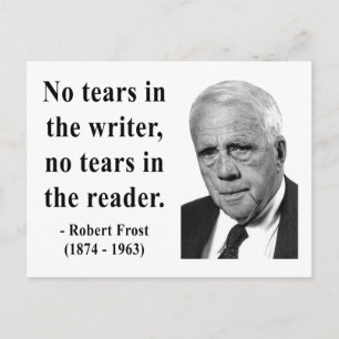 Robert Frost Zitat 5b Postkarte