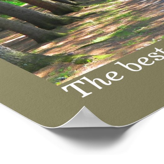 Robert Frost Zitat - Kunstdruck Poster (Ecke)