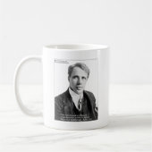 Robert Frost Zitat "Road Traveled" zu Karten und G Kaffeetasse (Links)