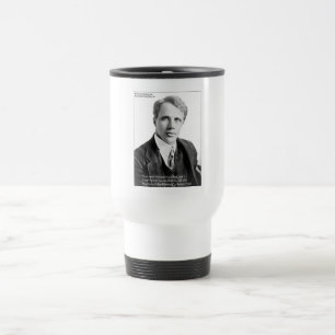 Robert Frost Zitat "Road Traveled" zu Karten und G Reisebecher