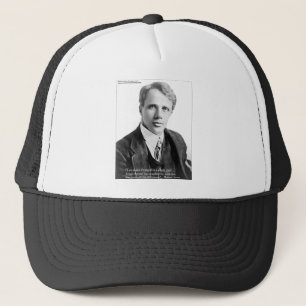 Robert Frost Zitat "Road Traveled" zu Karten und G Truckerkappe