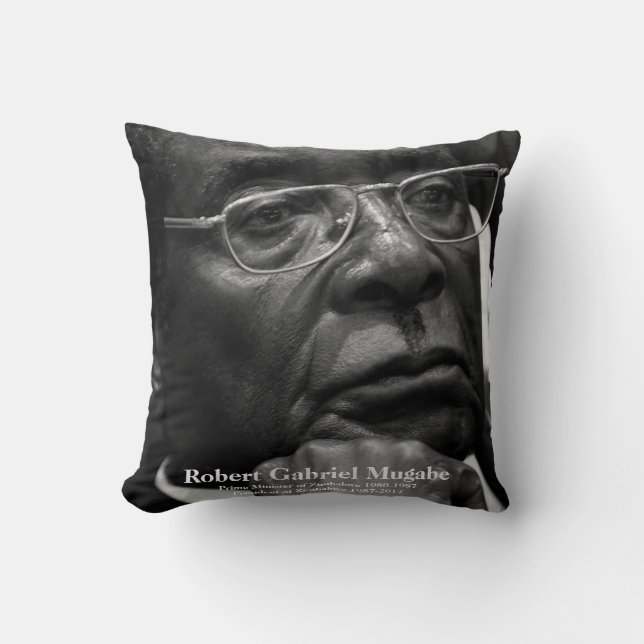 Robert G. Mugabe, Präsident von Simbabwe Kissen (Vorderseite)