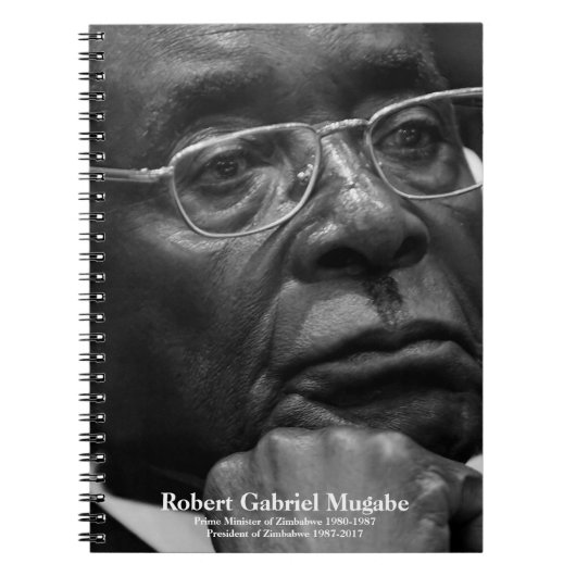 Robert G. Mugabe, Präsident von Simbabwe Notizblock (Vorderseite)