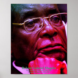 Robert G. Mugabe, Präsident von Simbabwe Poster