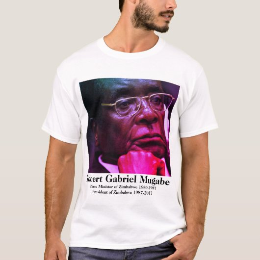 Robert G. Mugabe, Präsident von Simbabwe T-Shirt (Vorderseite)