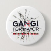 Robert Gangi für Bürgermeister Button (Vorderseite)